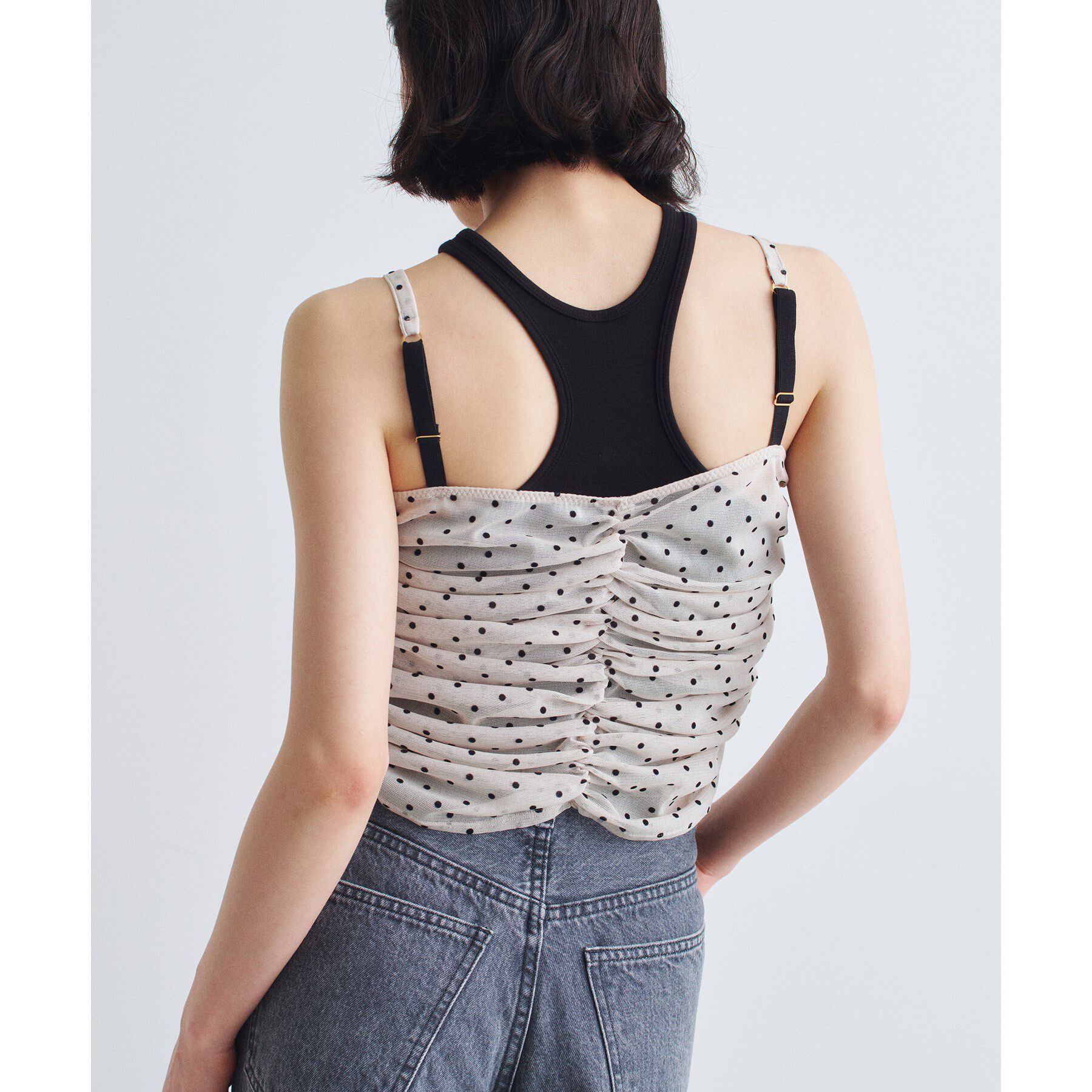 CODE A「tulle dot bustier」|ベスト・ジレ|