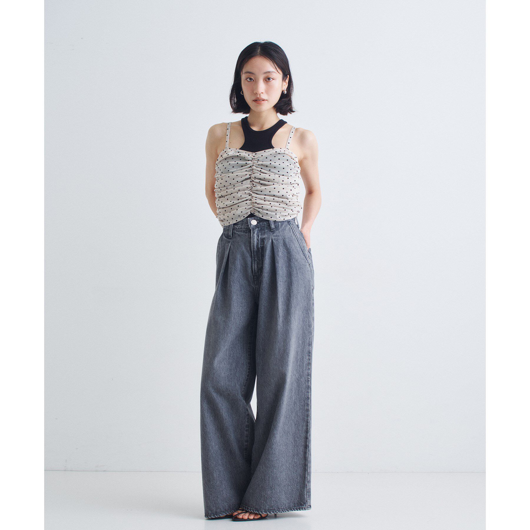 CODE A「tulle dot bustier」|ベスト・ジレ|