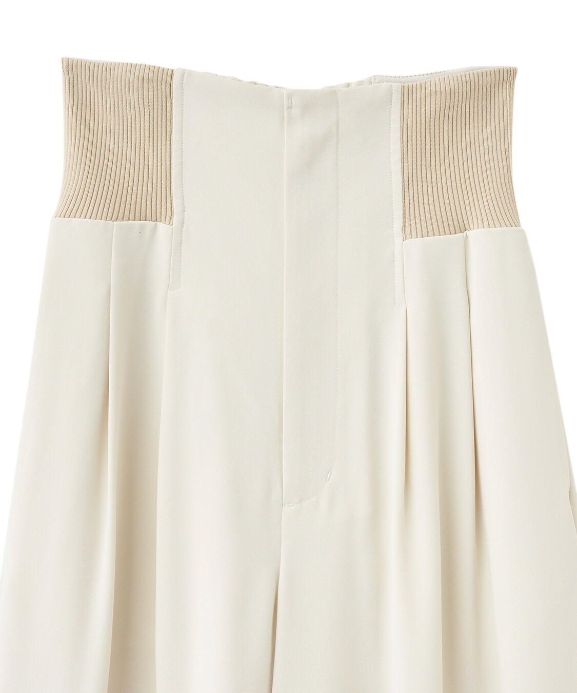 COCO DEAL「コルセットリブワイドパンツ」|スラックス|