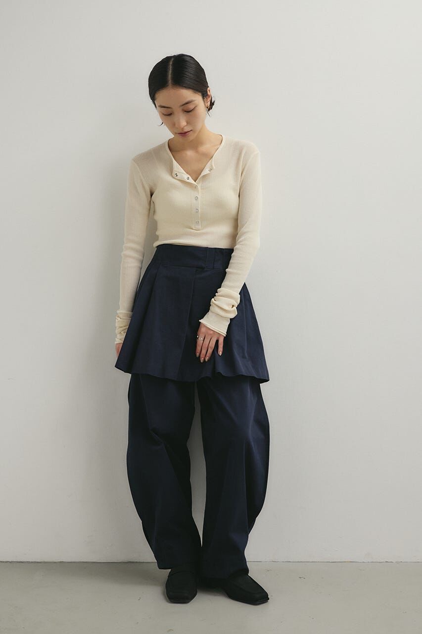 STYLEMIXER「タックワイドミニスカート」|スカート|