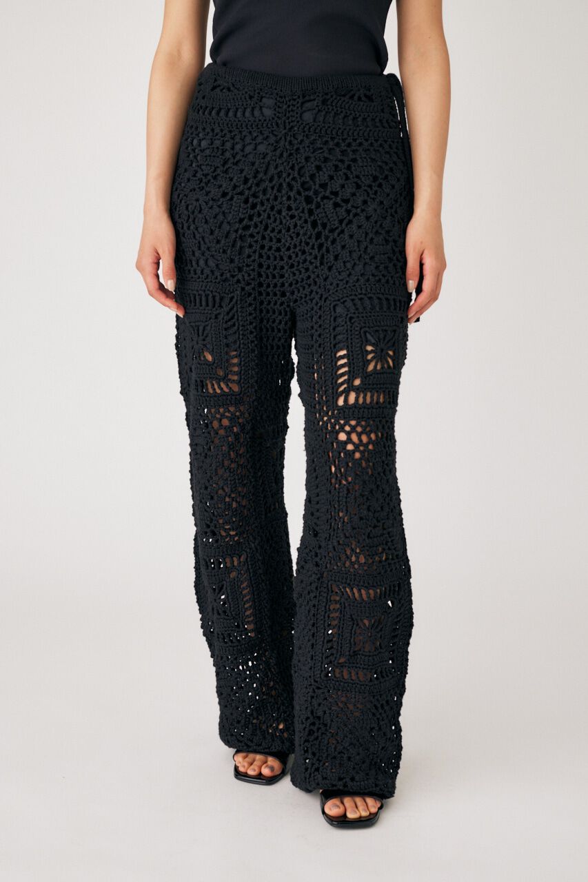 MOUSSY「CROCHET パンツ」|その他|BLK