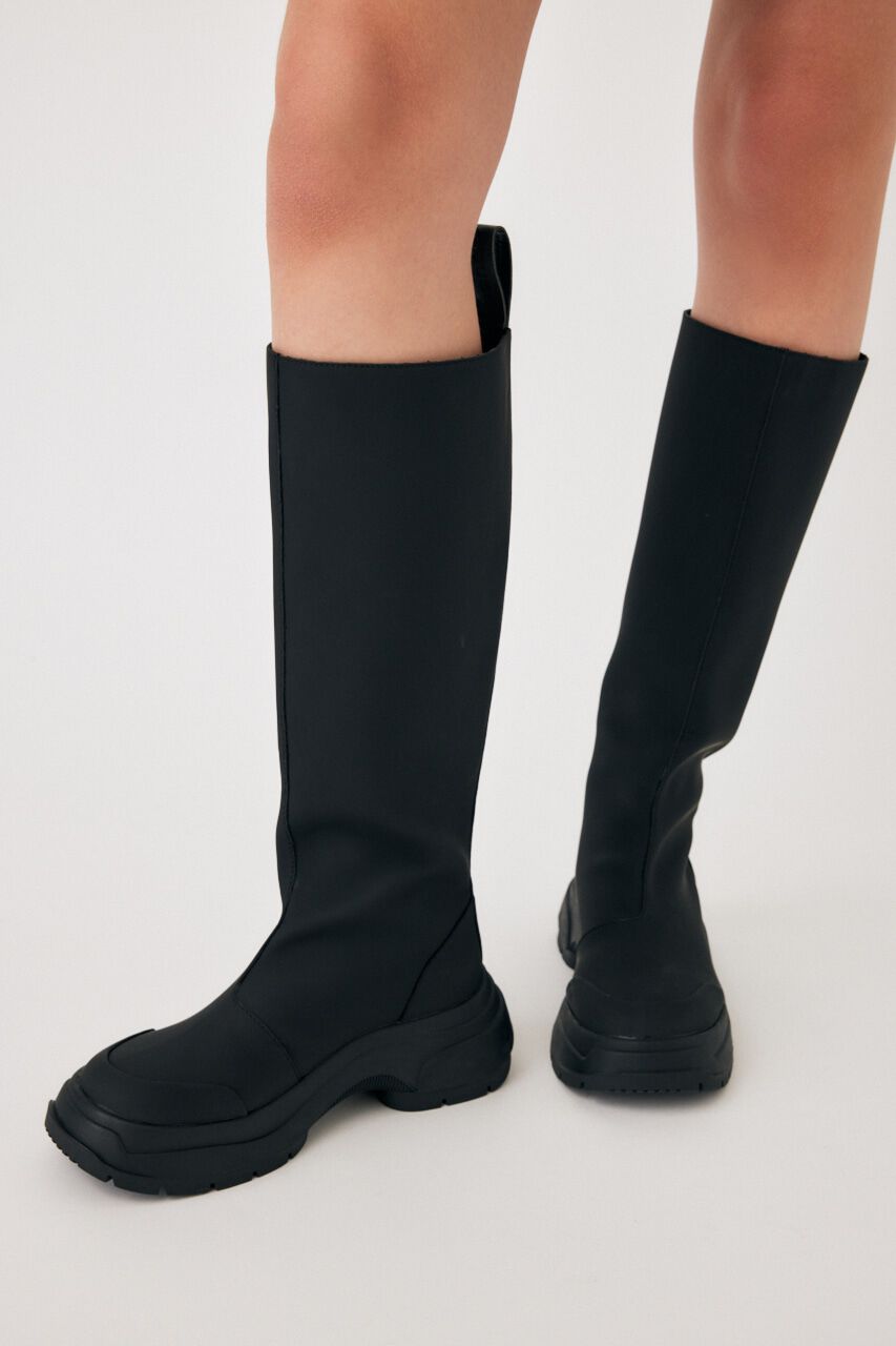 MOUSSY「RUBBER LONG ブーツ」|その他|BLK
