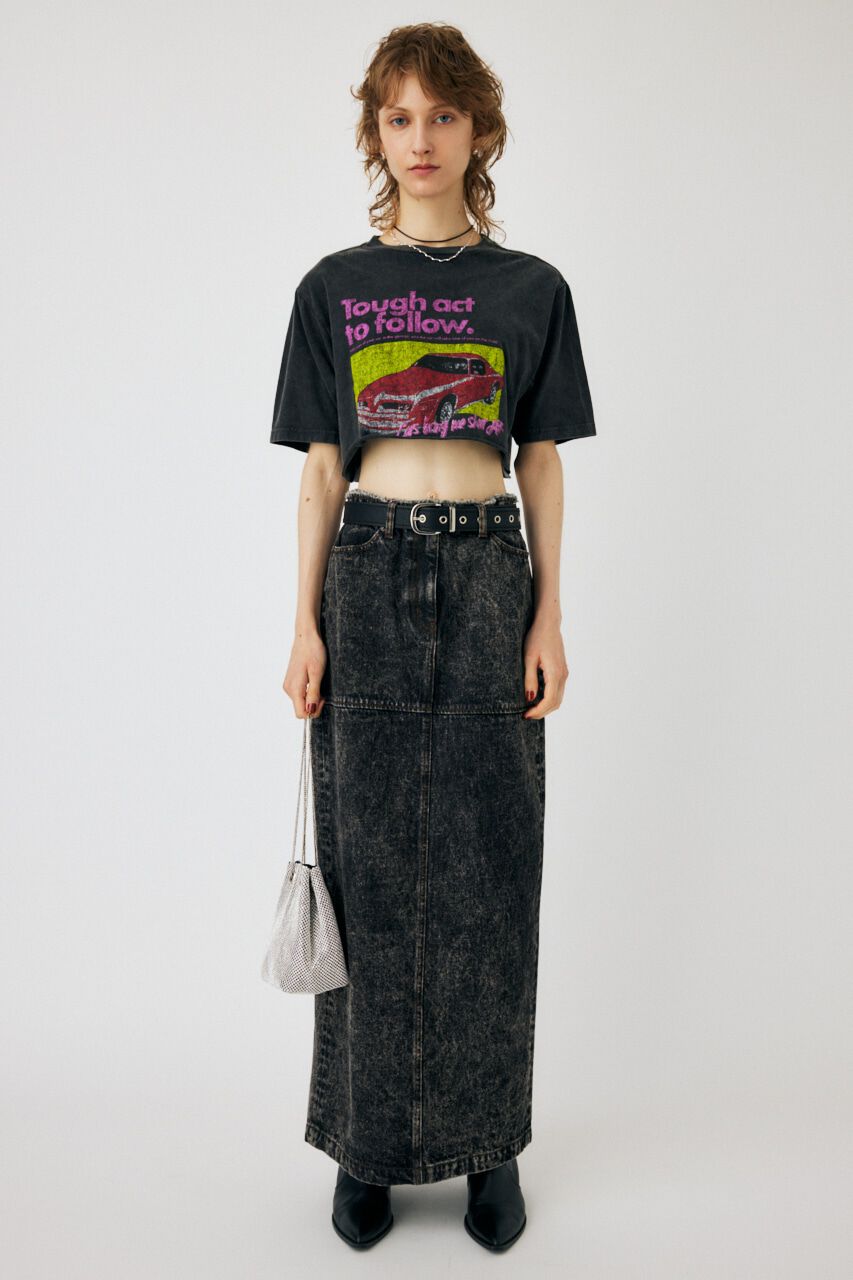MOUSSY「ACID WASH PENCIL MAXI スカート」|スカート|