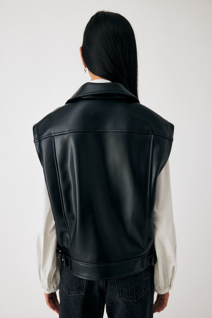 MOUSSY「FAUX LEATHER DETACHABLE ジャケット」|その他|
