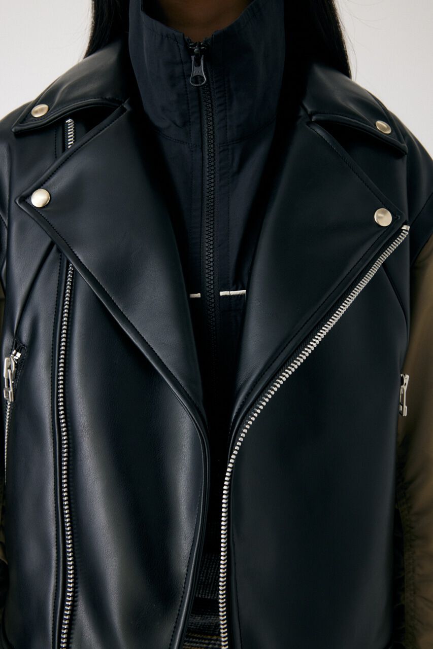 MOUSSY「FAUX LEATHER DETACHABLE ジャケット」|その他|