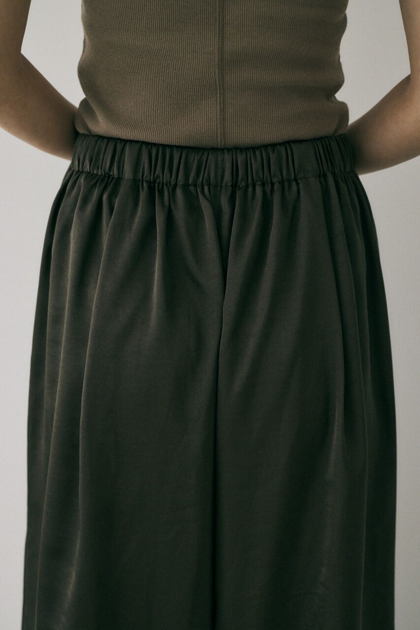 MOUSSY「リサイクルポリエステル使用　フレア分量たっぷりのサテンパンツ」|その他|