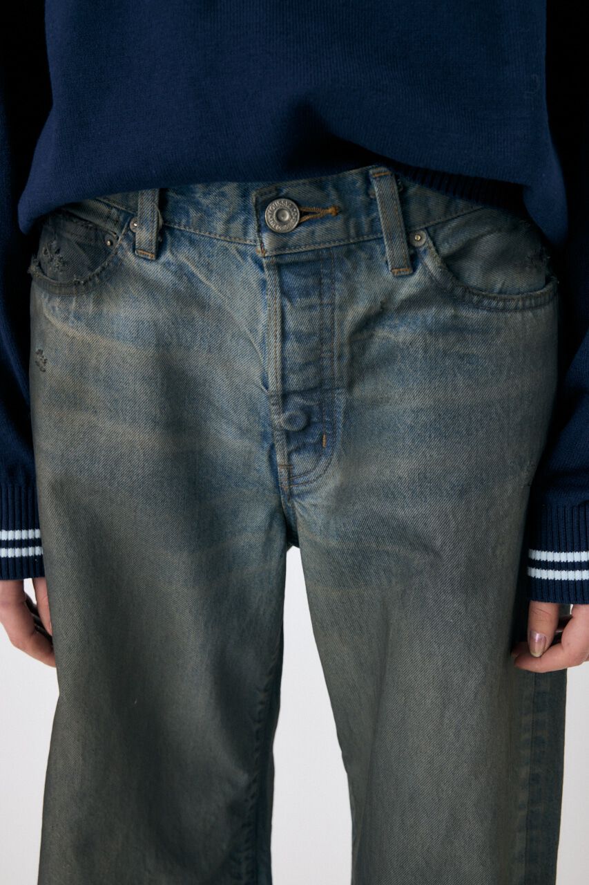 MOUSSY「MIDRISE RUSTER バギーデニム」|デニム|