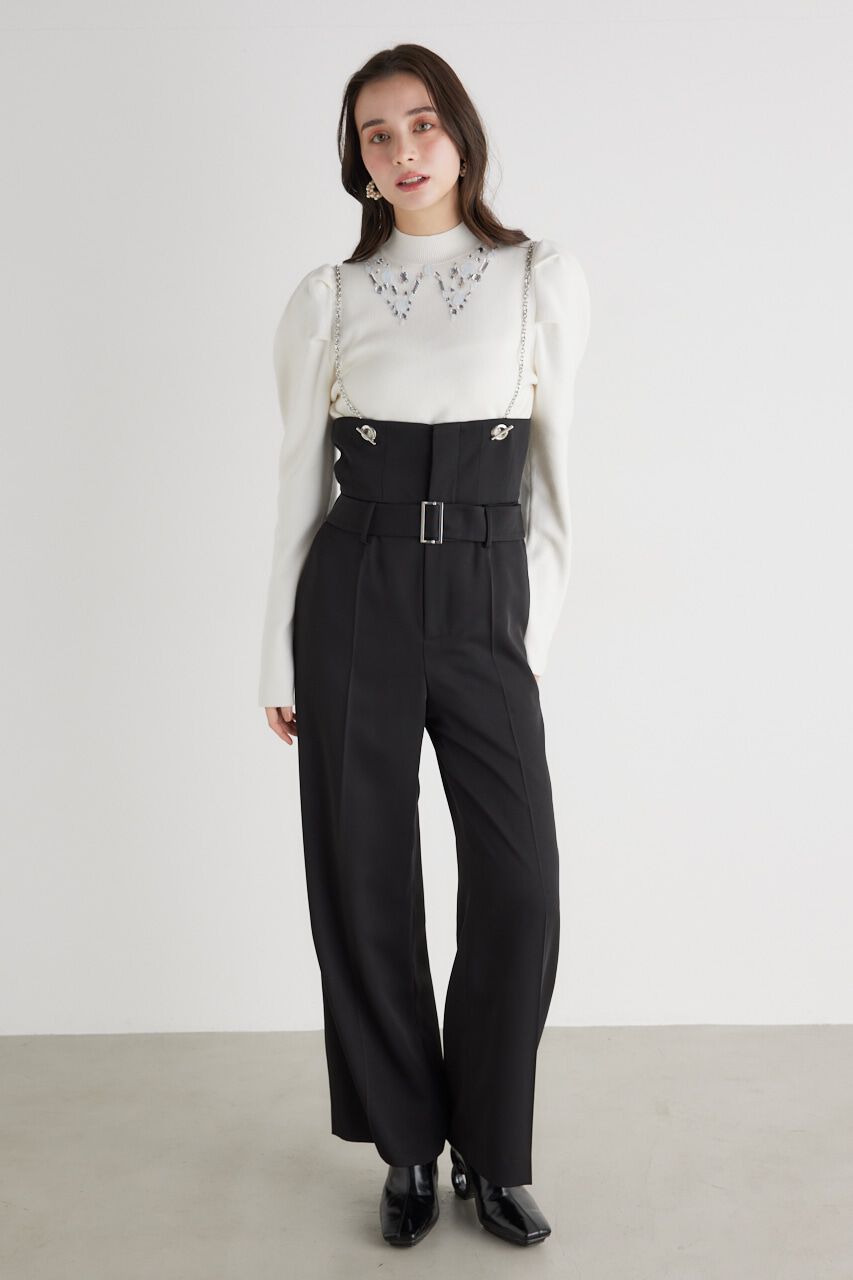 rienda「ビジューカラーKnit TOP」|ニット・セーター|