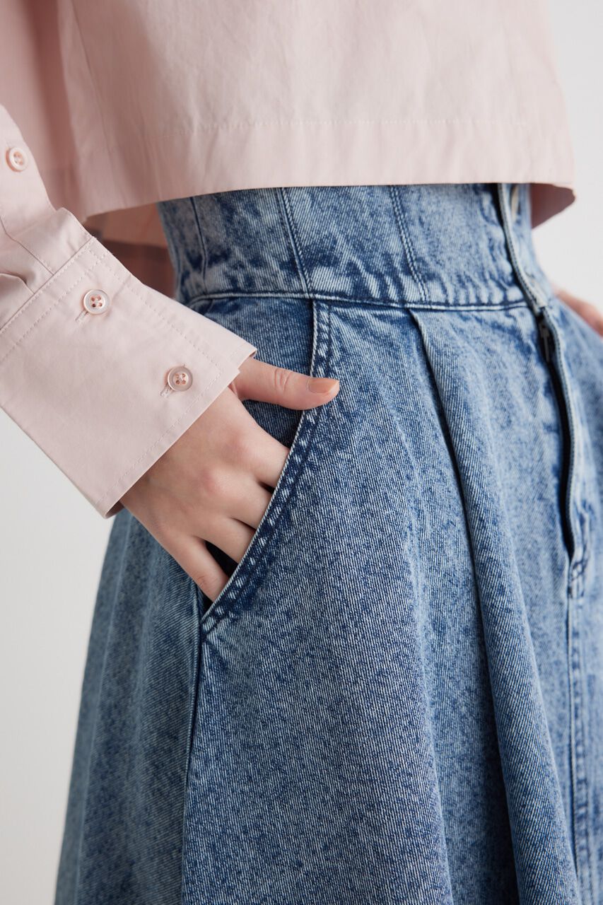 rienda「ターンBELTJ/Wフレア SK」|スカート|