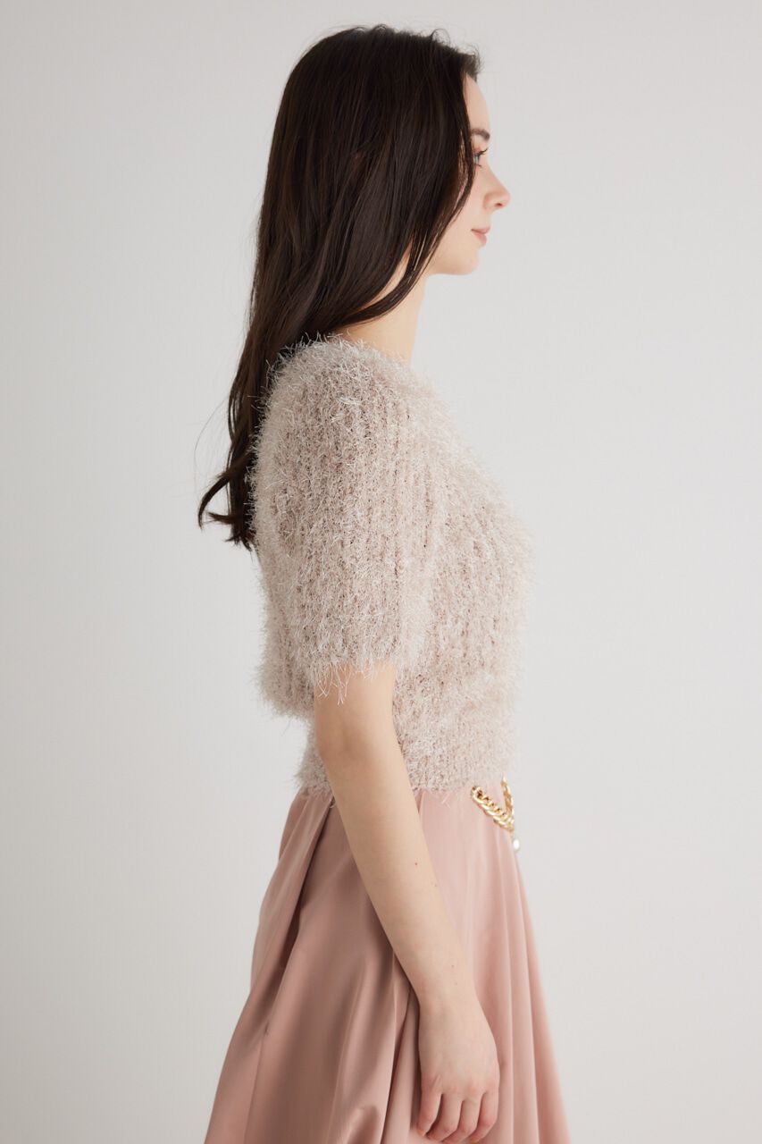 rienda「コンパクトシアーシャギーknitTOP」|ニット・セーター|