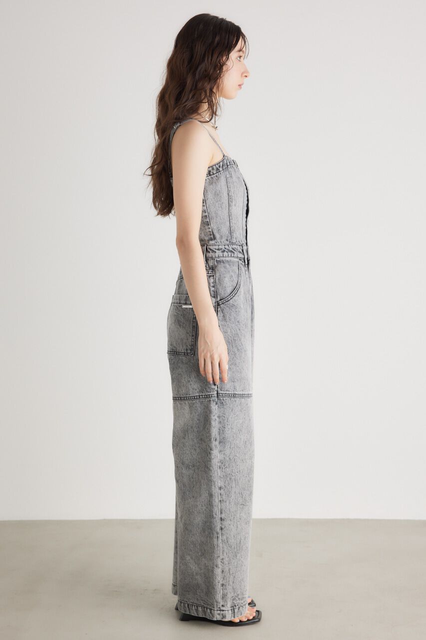 rienda「ビスチェライクDENIMロンパース」|その他|