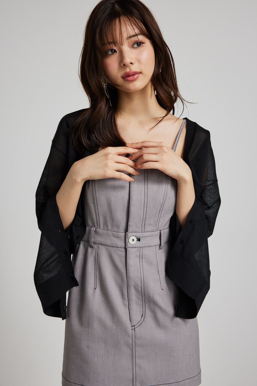 rienda「2wayスリットデザインKnitカーデ」|ニット・セーター|