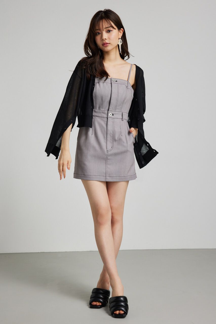 rienda「2wayスリットデザインKnitカーデ」|ニット・セーター|