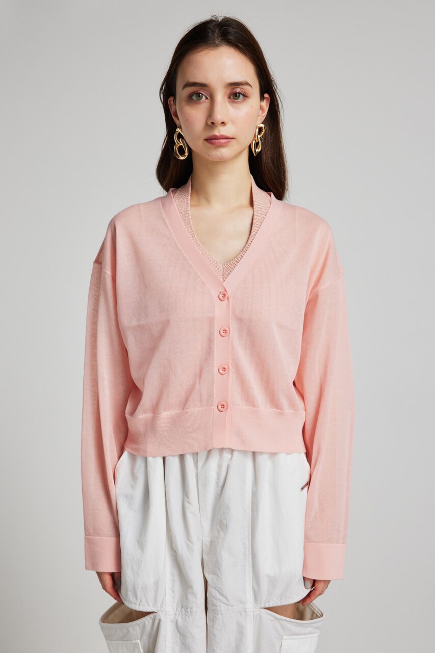 rienda「2wayスリットデザインKnitカーデ」|ニット・セーター|