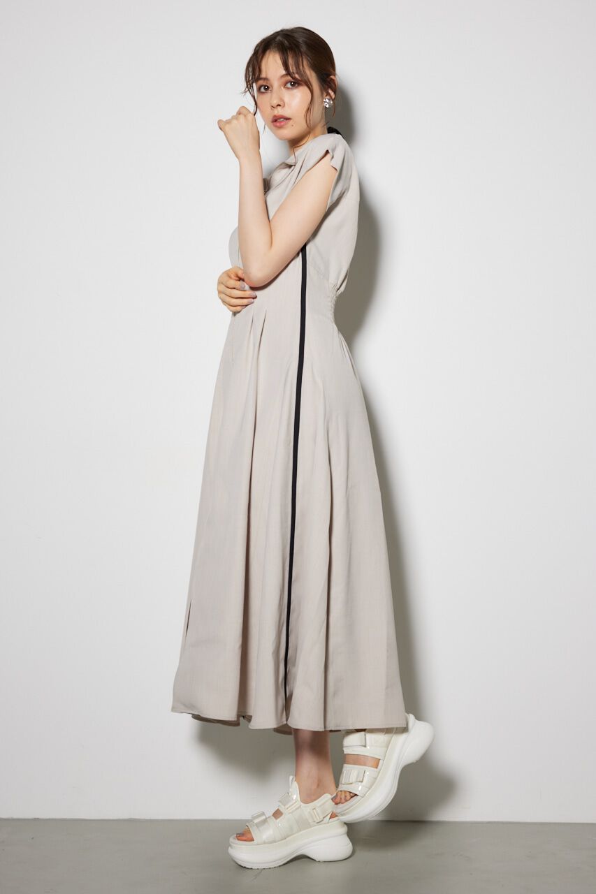 rienda「サイドラインジップフレアワンピース」|ワンピース|
