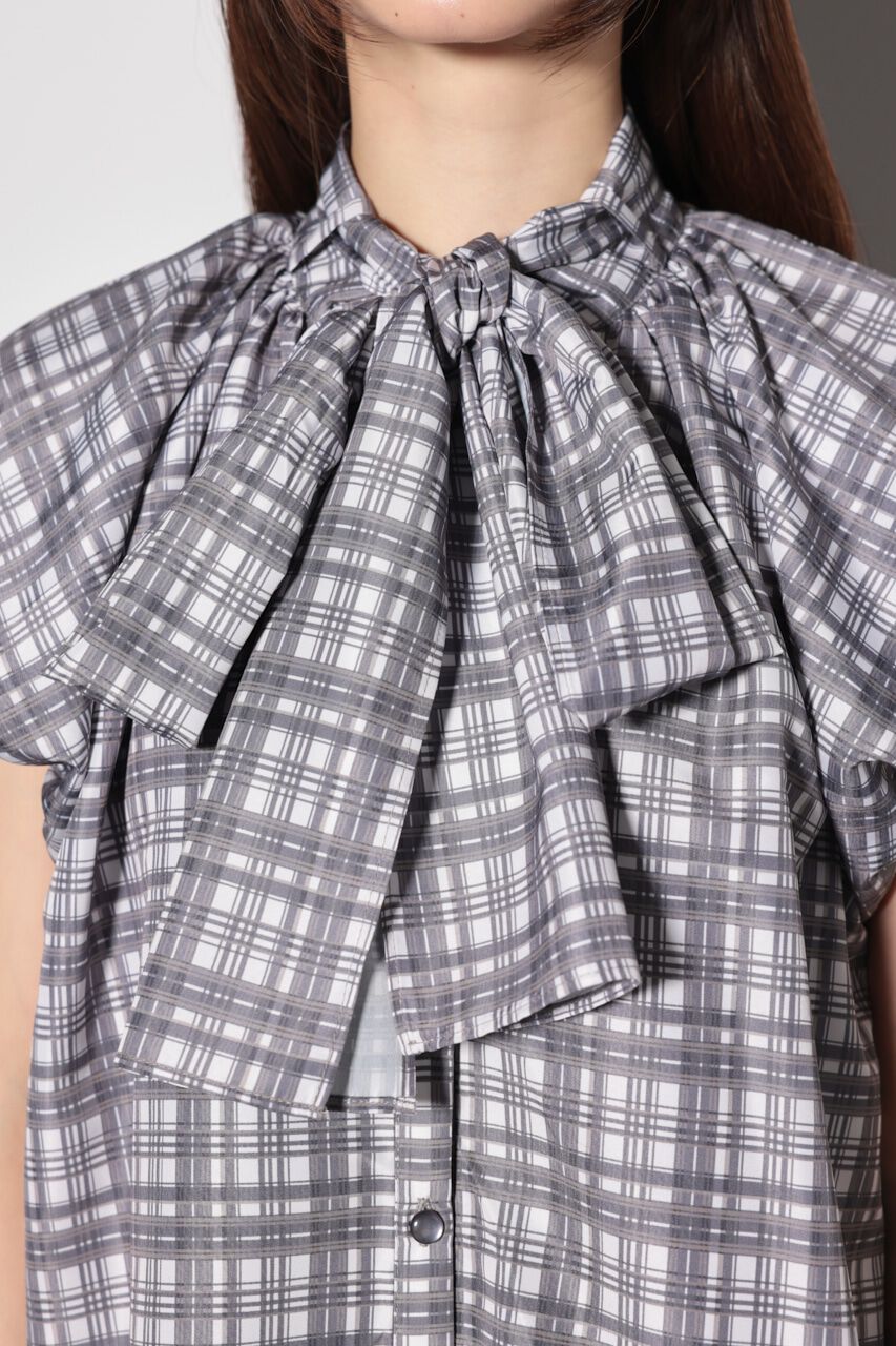 rienda「スカーフ付きバルーンフリルブラウス」|シャツ・ブラウス|