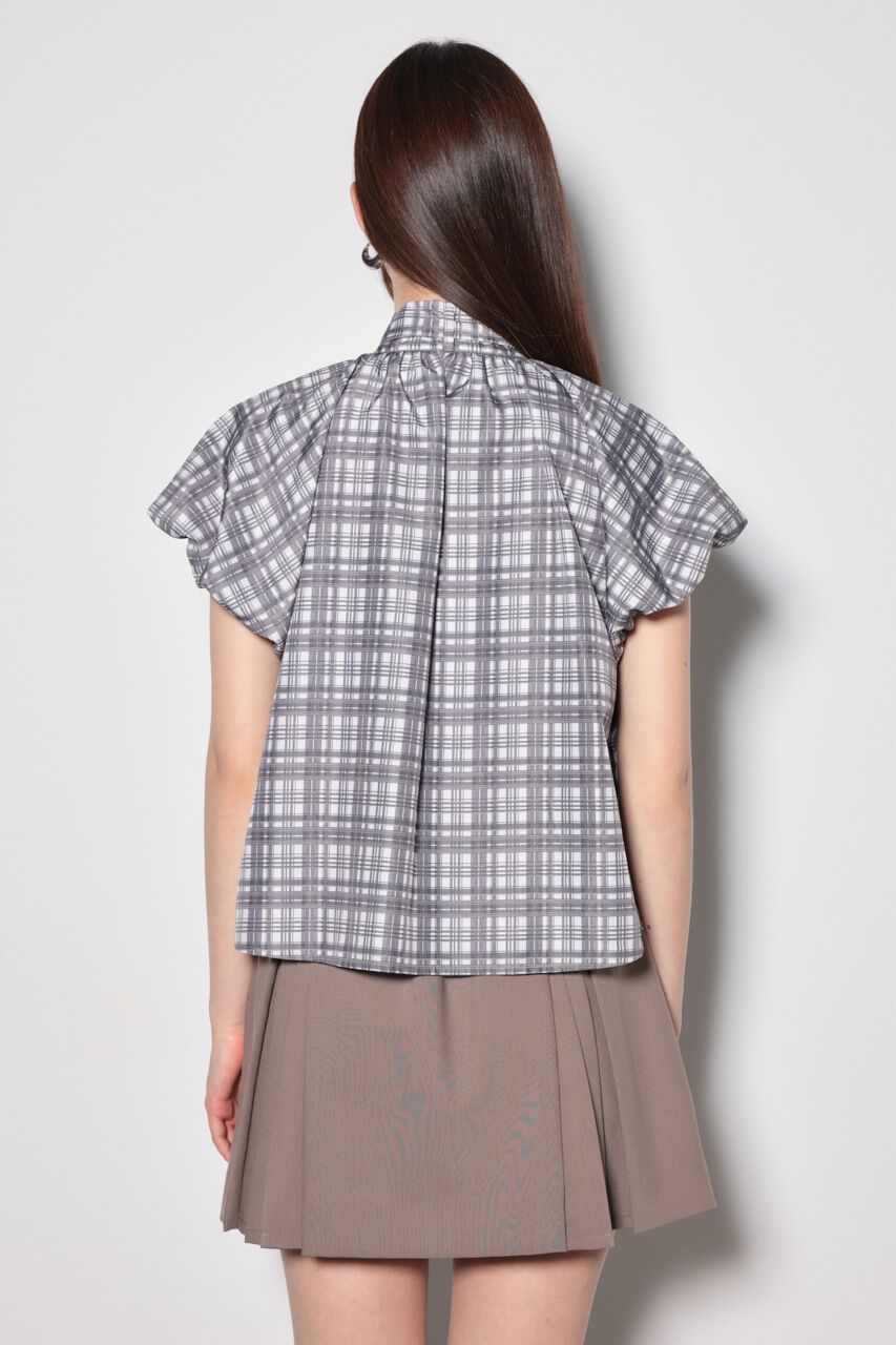 rienda「スカーフ付きバルーンフリルブラウス」|シャツ・ブラウス|