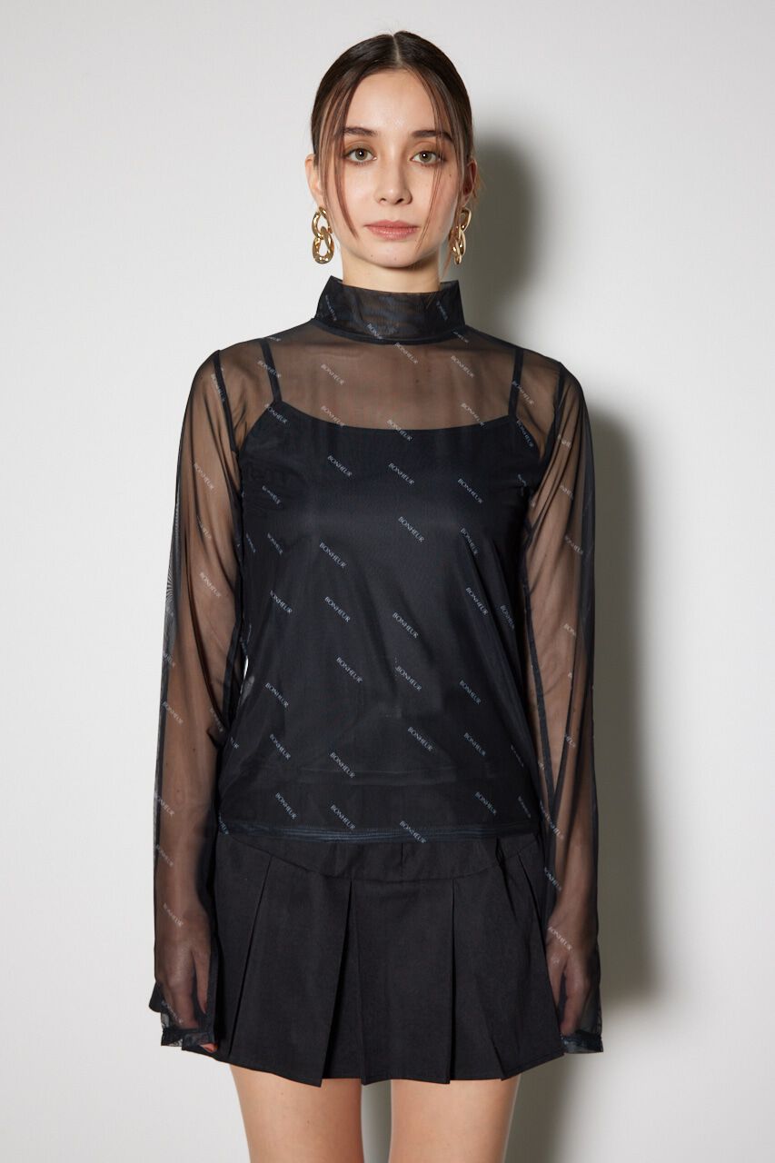 rienda「スラッシュロゴシアートップス」|Tシャツ・カットソー|