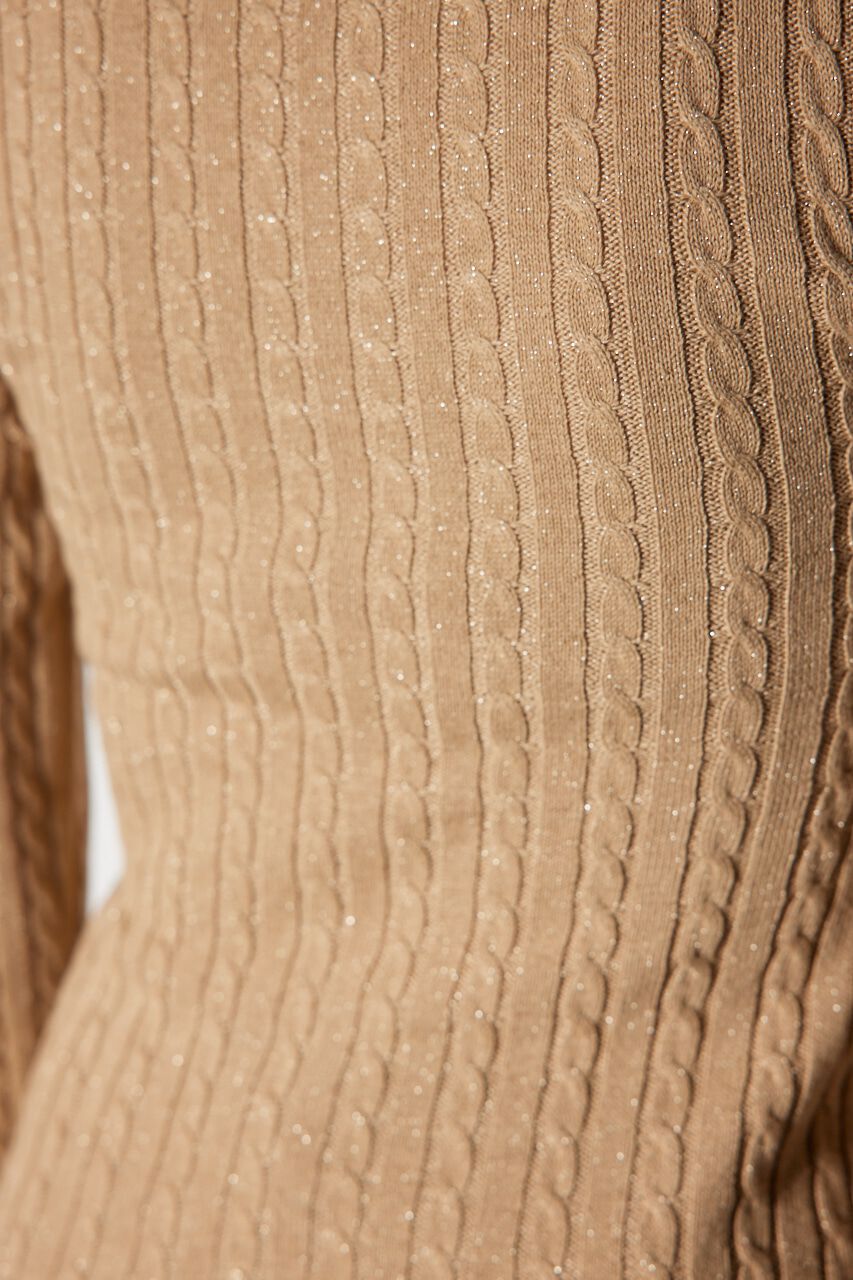 rienda「コンパクトラメニットトップス」|ニット・セーター|