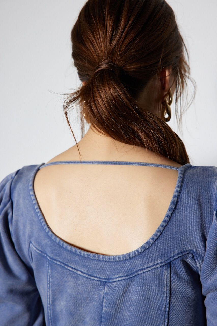 rienda「デニム風CUTタイトワンピース」|ワンピース|