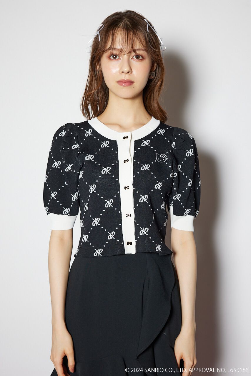 rienda「HELLO KITTY ジャガードニットカーディガン」|カーディガン|