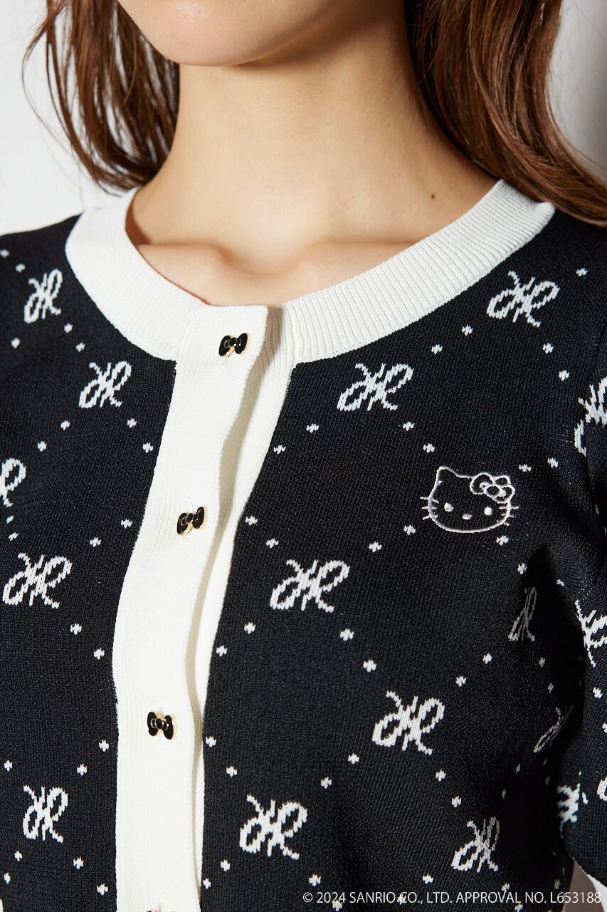 rienda「HELLO KITTY ジャガードニットカーディガン」|カーディガン|