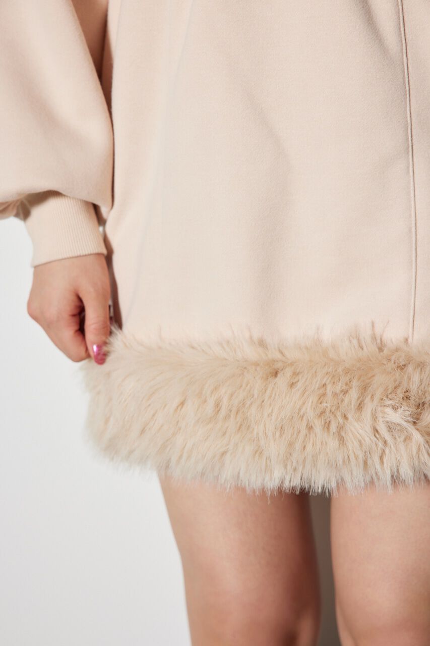 rienda「フェイクファースウェットミニワンピース」|ワンピース|