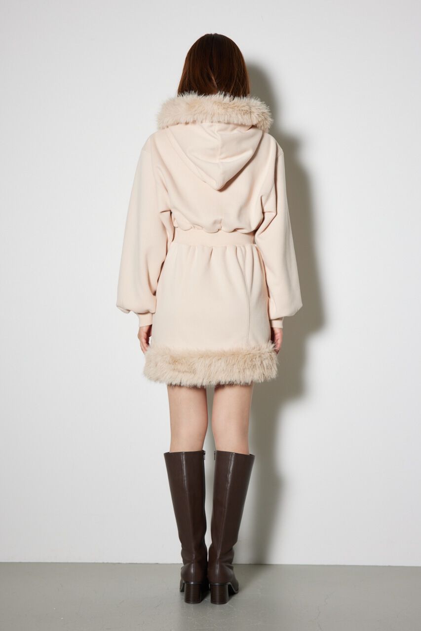 rienda「フェイクファースウェットミニワンピース」|ワンピース|