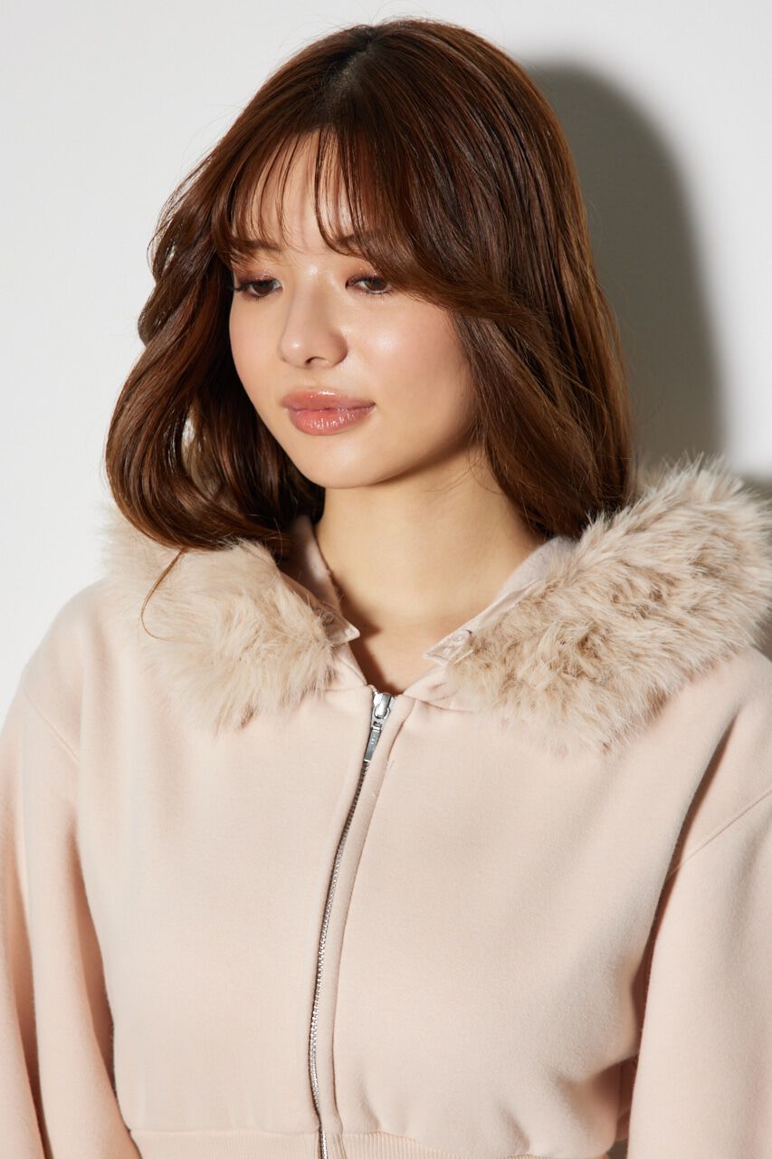 rienda「フェイクファースウェットミニワンピース」|ワンピース|