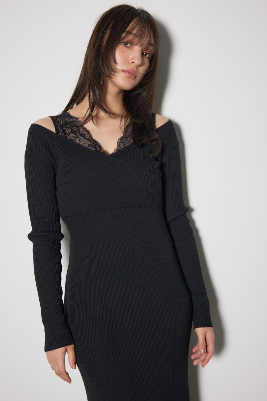 rienda「レースドッキングワンピース」|ワンピース|