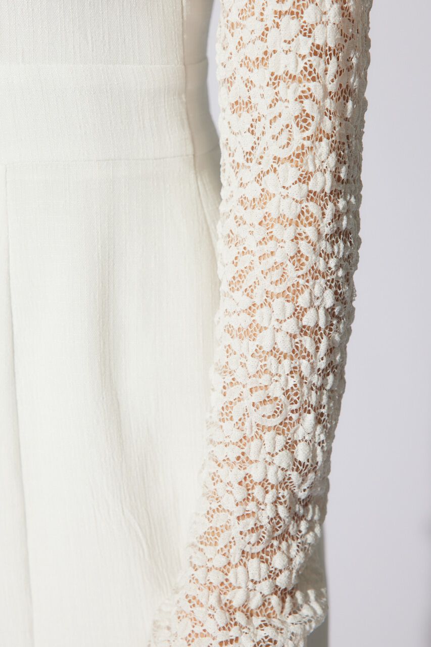 rienda「オフショルレースコンビマーメイドワンピース」|ワンピース|