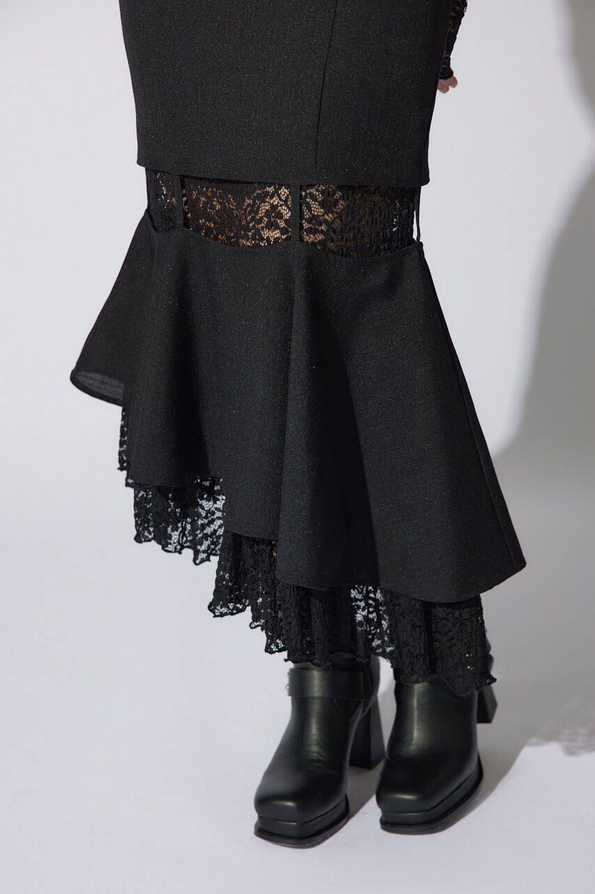 rienda「オフショルレースコンビマーメイドワンピース」|ワンピース|