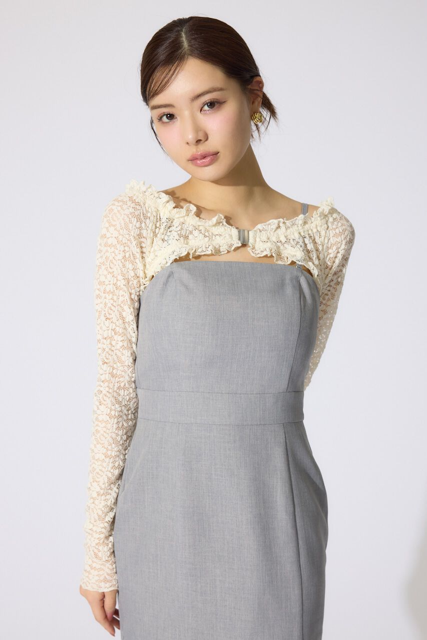 rienda「オフショルレースコンビマーメイドワンピース」|ワンピース|