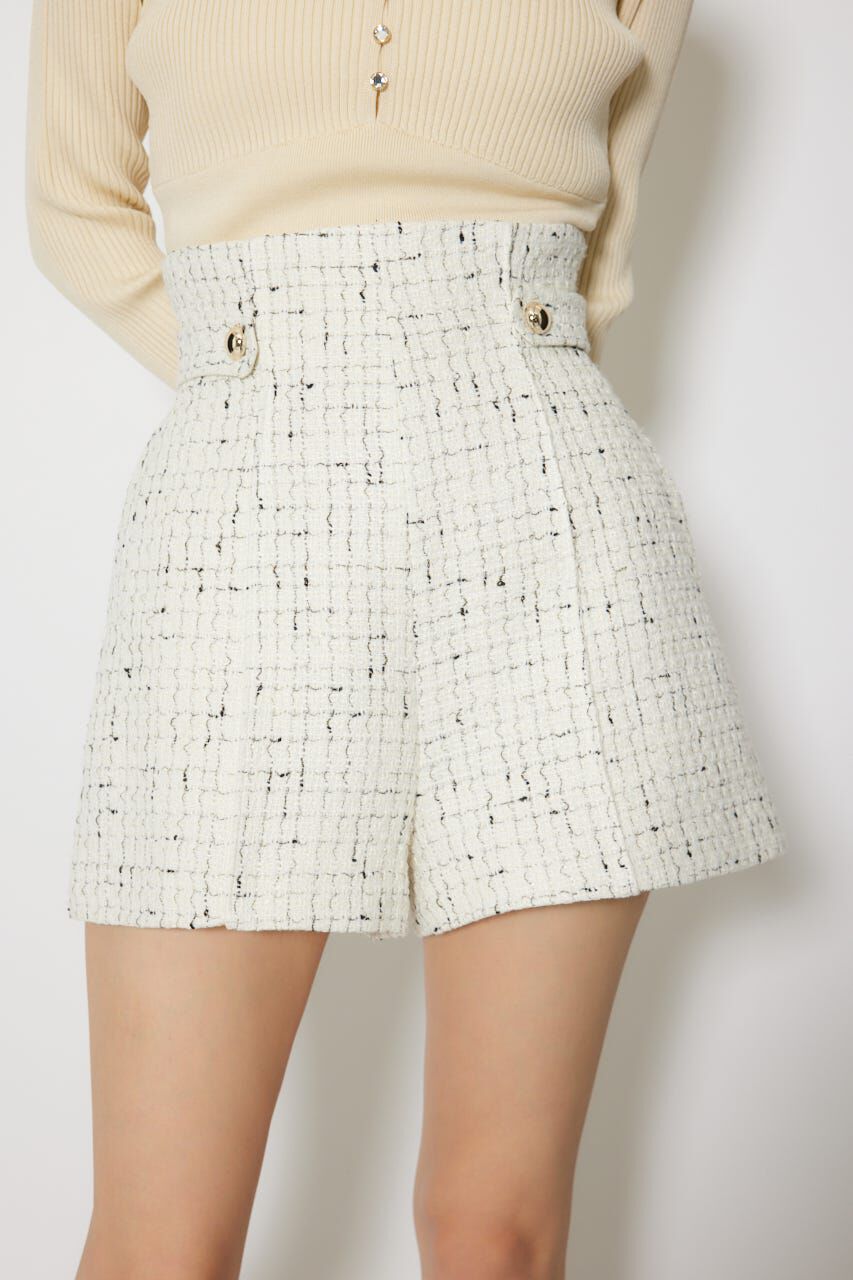 rienda「ハイウエストツイードショートパンツ」|その他|