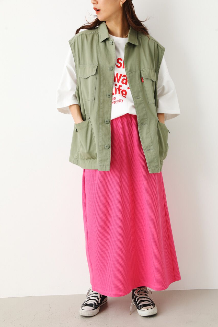 RODEO CROWNS「カラーワッフルスカート」|スカート|