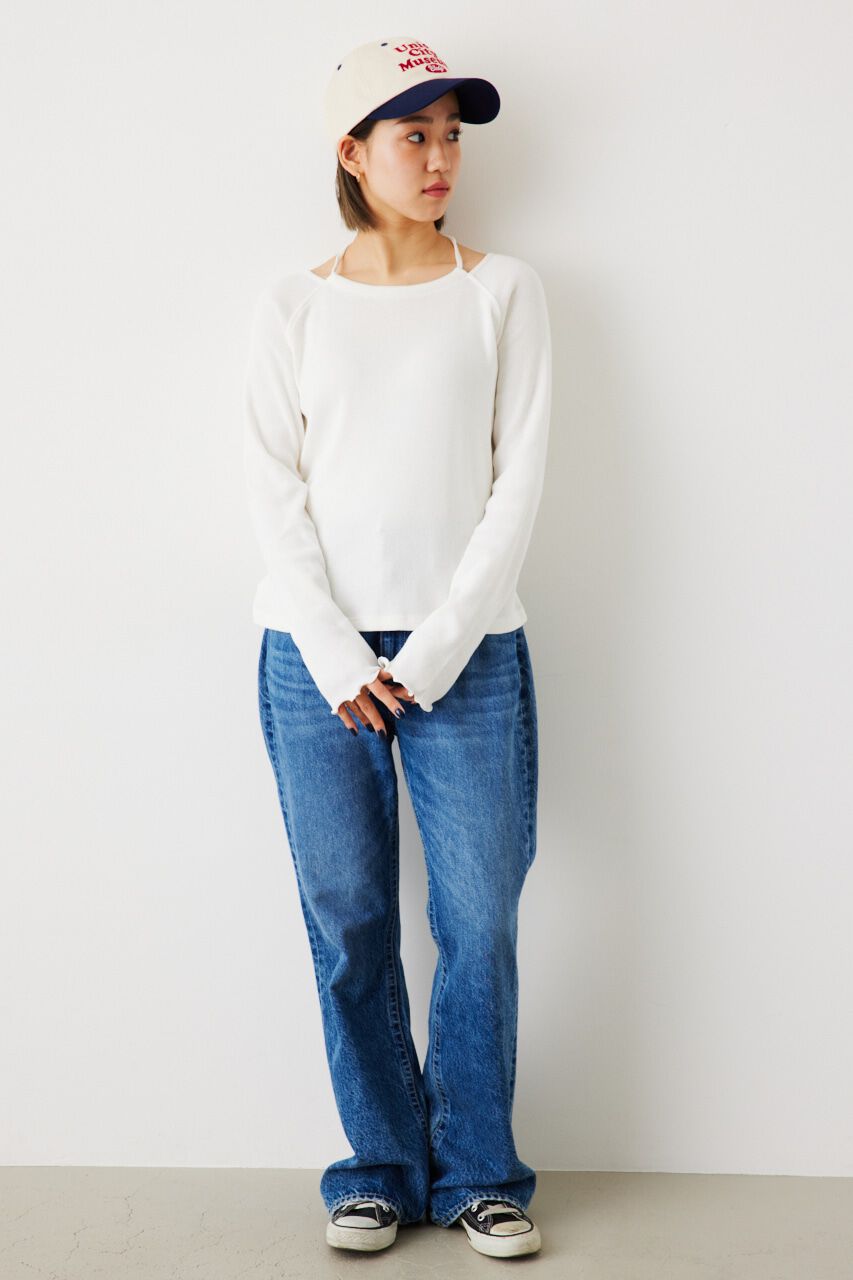 RODEO CROWNS「Rough Chic SMOOTH FLARE」|デニム|BLU