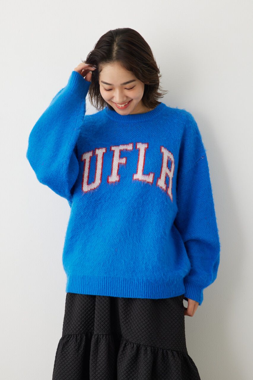 RODEO CROWNS「シャギーカレッジニットトップス」|ニット・セーター|BLU