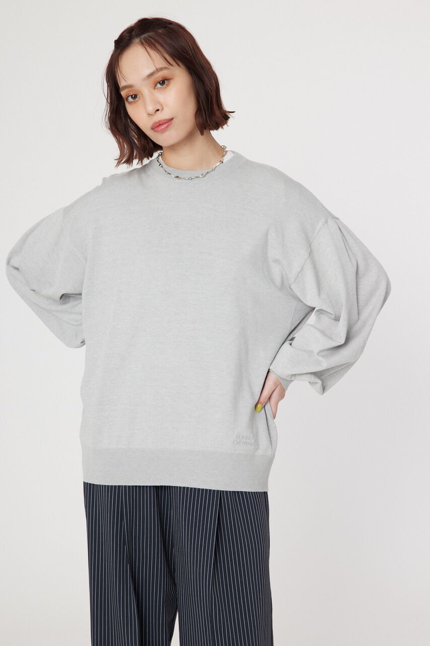 RODEO CROWNS「COOL&SMOOTH 袖ボリュームトップス」|ニット・セーター|L/T.GRY1