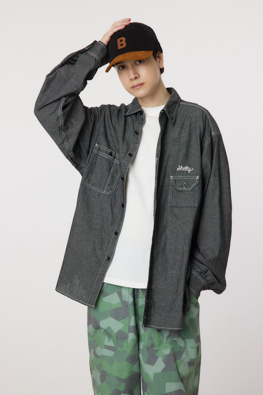 RODEO CROWNS「chambray work shirt」|シャツ・ブラウス|BLK