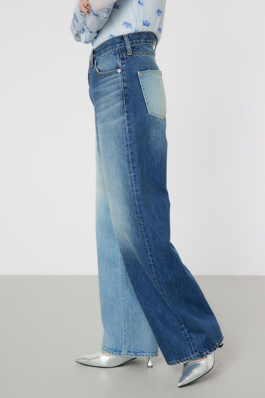 RODEO CROWNS「アシンメトリーDENIM PT」|デニム|