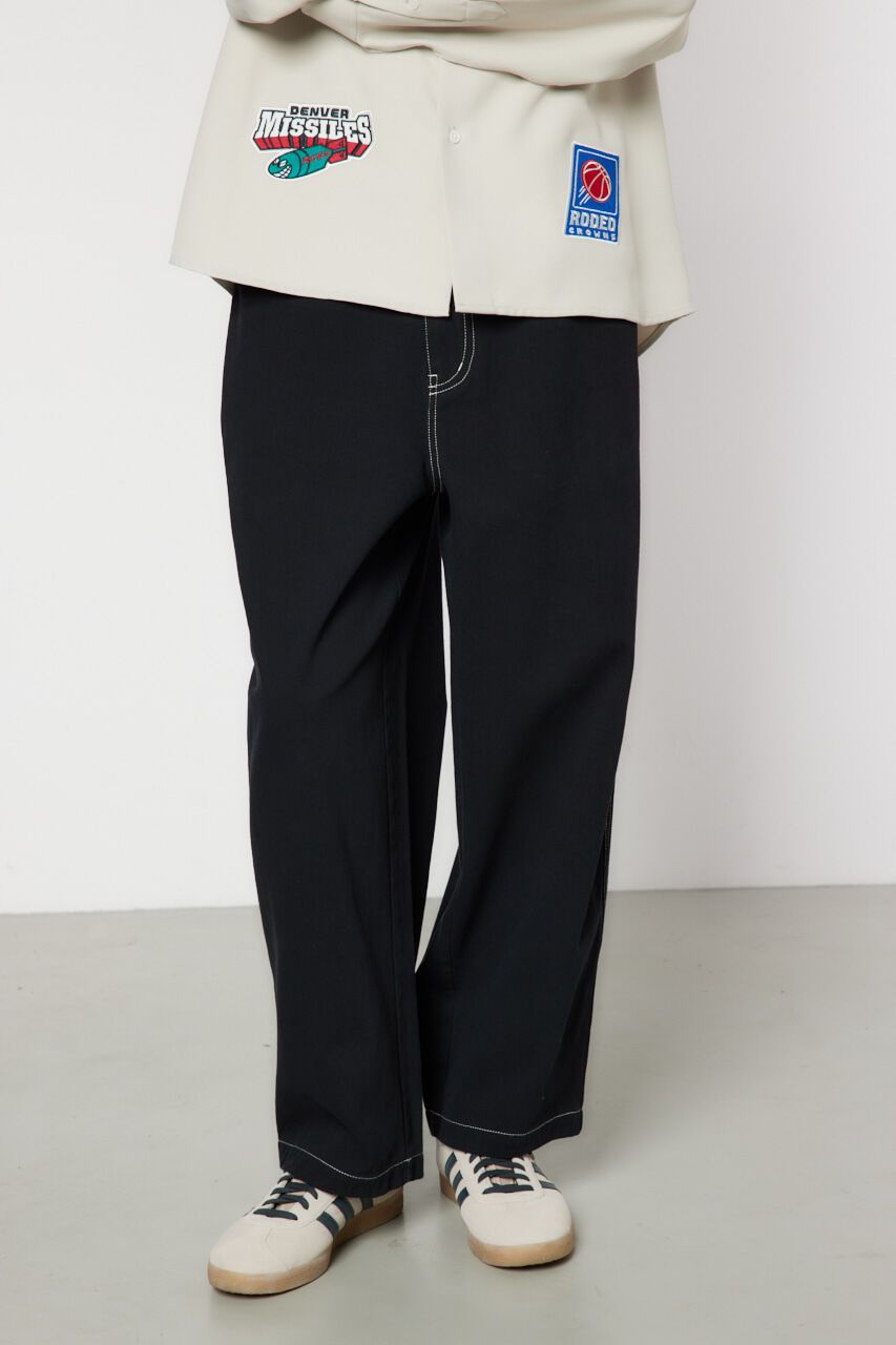 RODEO CROWNS「color stitching pants」|その他|BLK