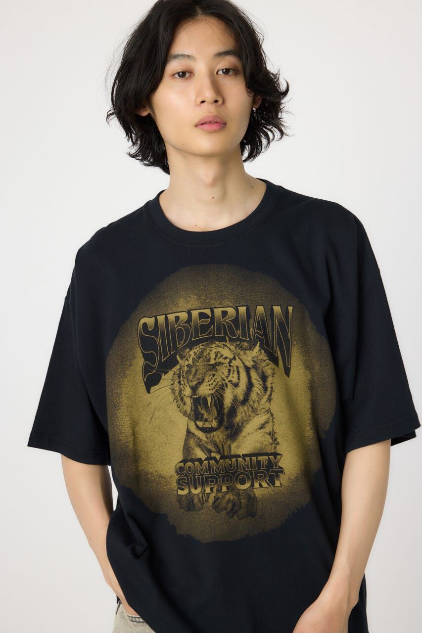 RODEO CROWNS「フェードタイガーTシャツ」|Tシャツ・カットソー|BLK