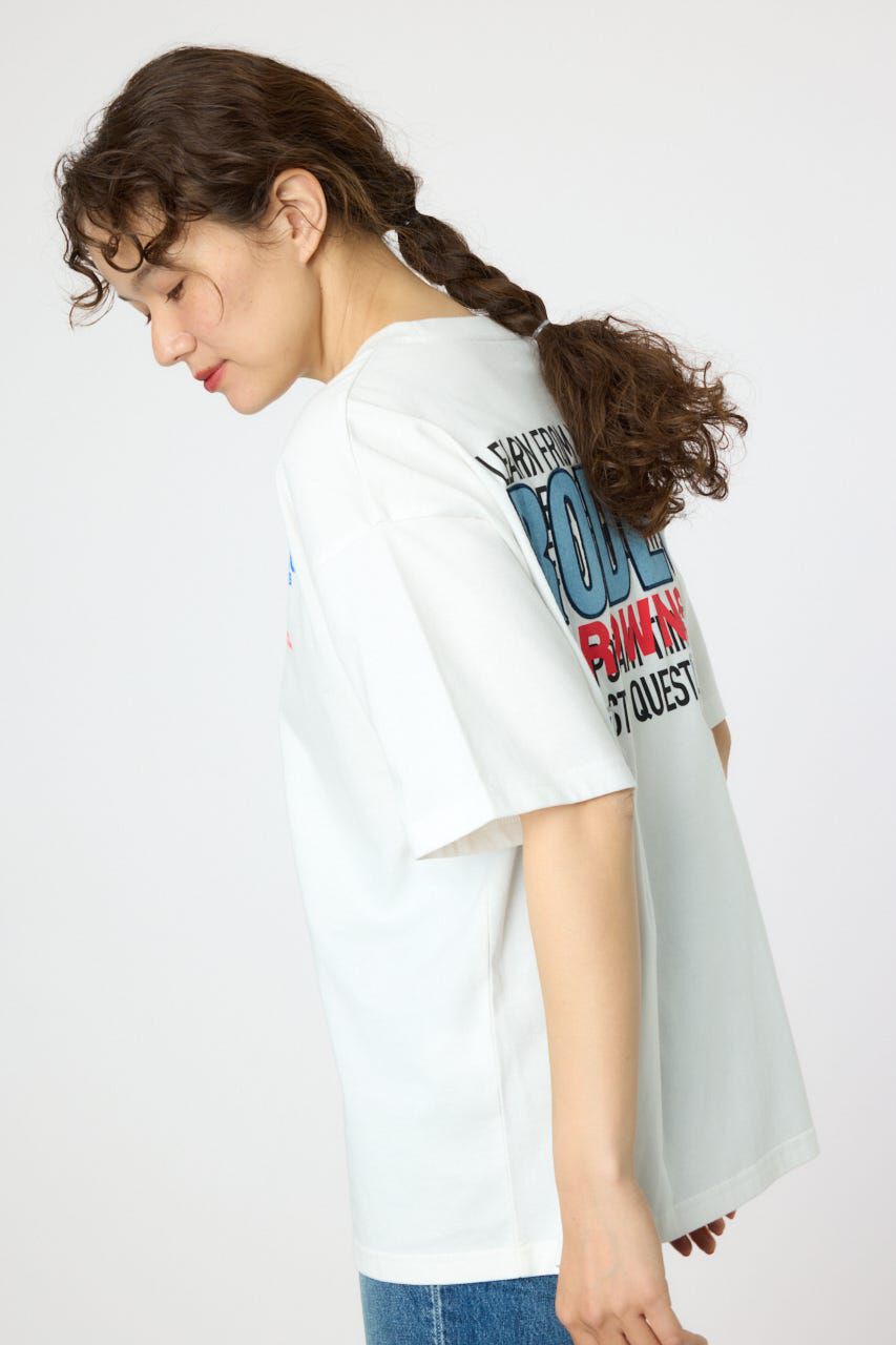 RODEO CROWNS「Overlap デニムアップリケTシャツ」|Tシャツ・カットソー|