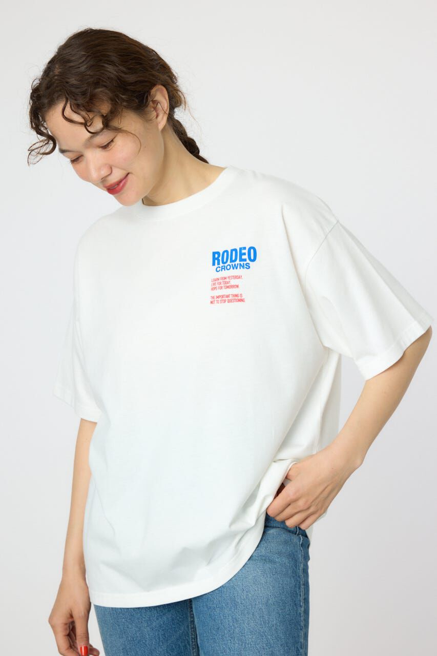 RODEO CROWNS「Overlap デニムアップリケTシャツ」|Tシャツ・カットソー|