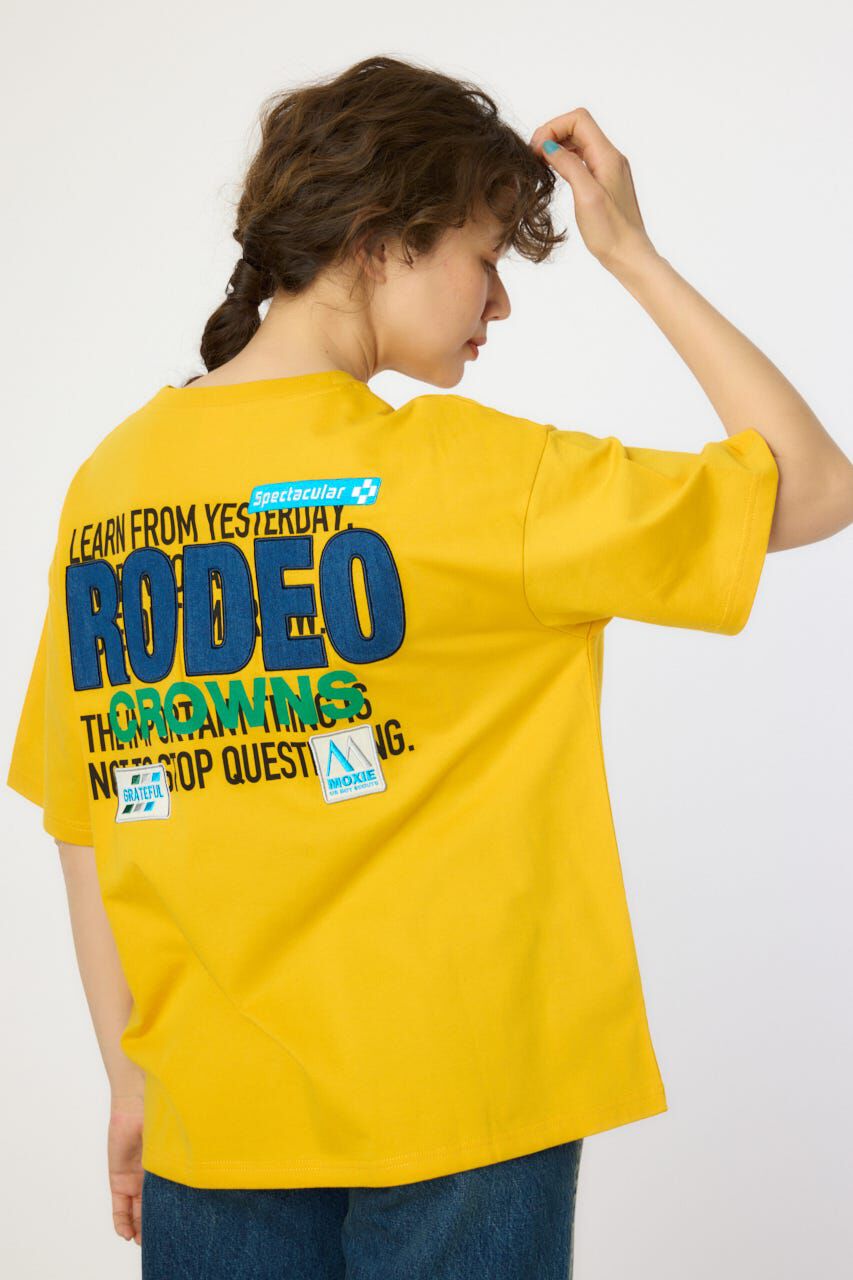 RODEO CROWNS「Overlap デニムアップリケTシャツ」|Tシャツ・カットソー|