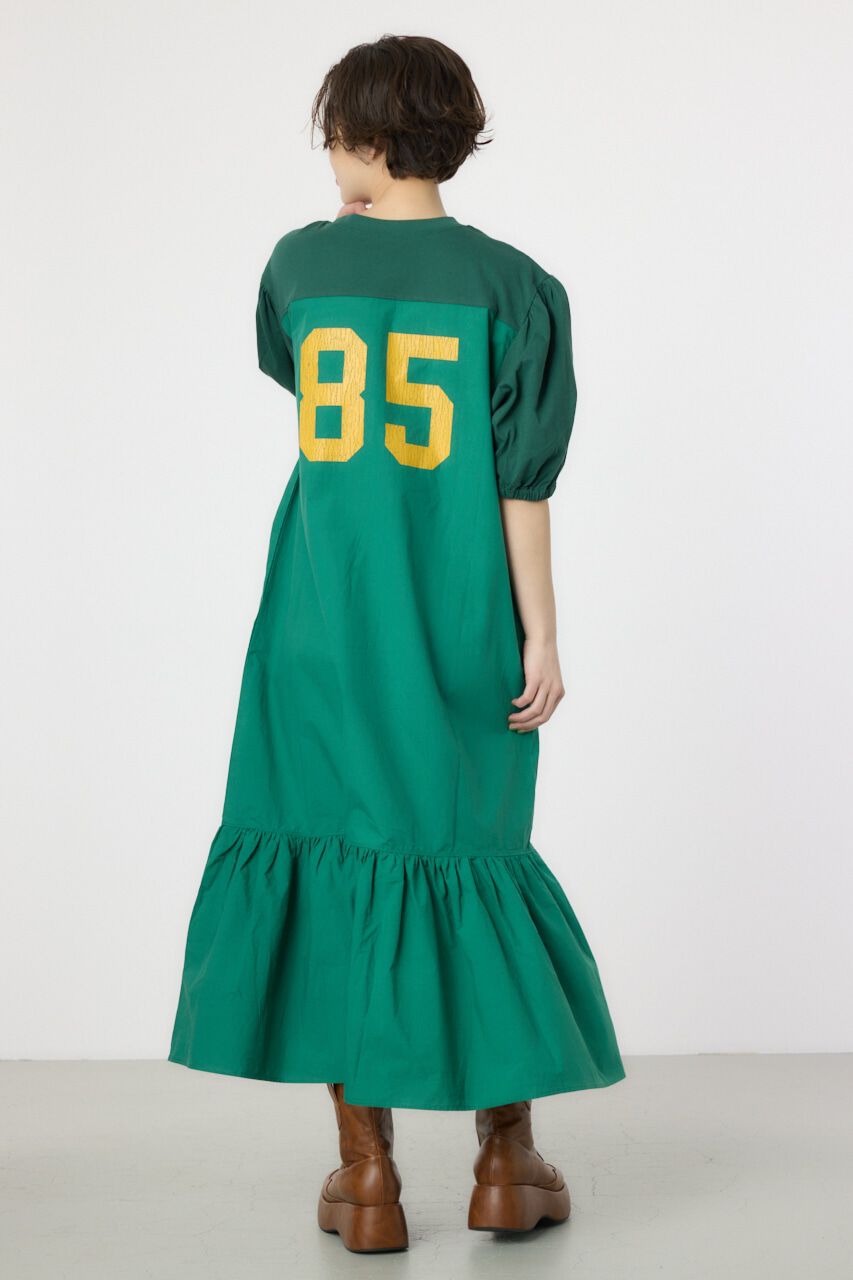 RODEO CROWNS「カレッジ 切替 パフスリーヴ ワンピース」|ワンピース|