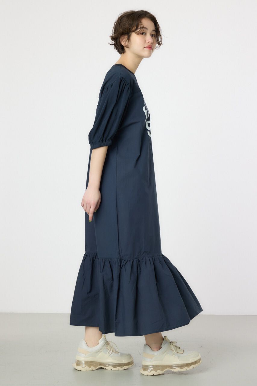 RODEO CROWNS「カレッジ 切替 パフスリーヴ ワンピース」|ワンピース|