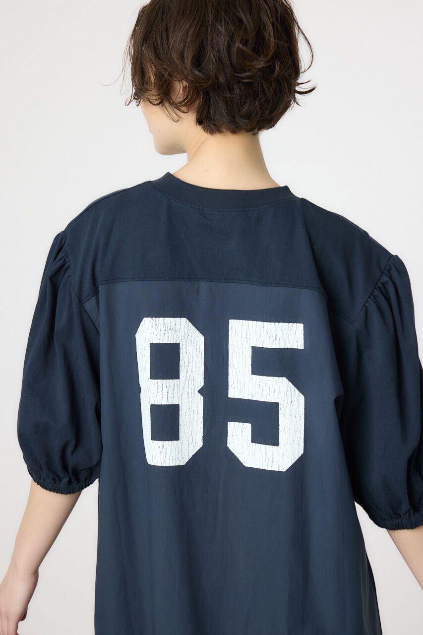 RODEO CROWNS「カレッジ 切替 パフスリーヴ ワンピース」|ワンピース|