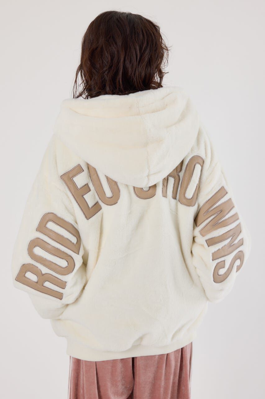 RODEO CROWNS「ロゴパッチエコファーブルゾン」|ブルゾン・スタジャン|