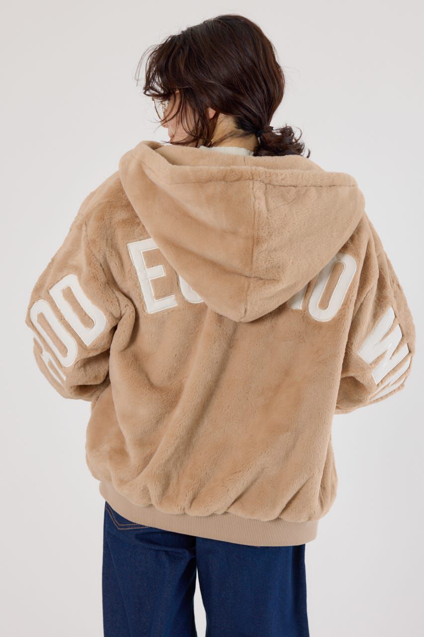 RODEO CROWNS「ロゴパッチエコファーブルゾン」|ブルゾン・スタジャン|